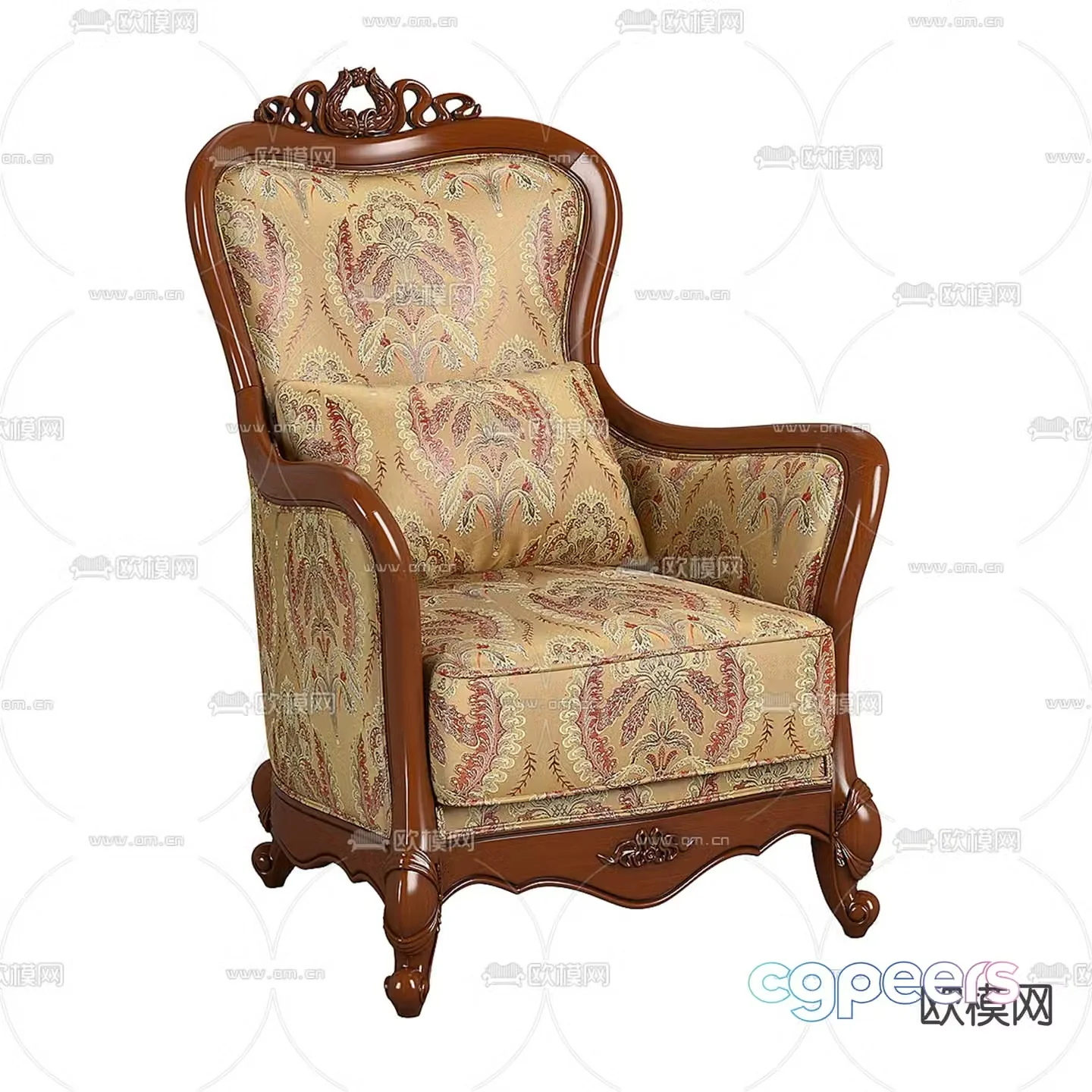 Single sofa leisure sofa 3d model