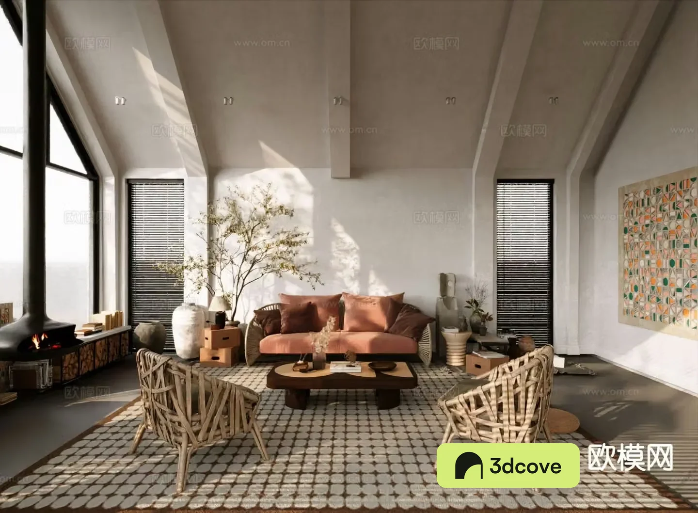 Wabi-sabi living room