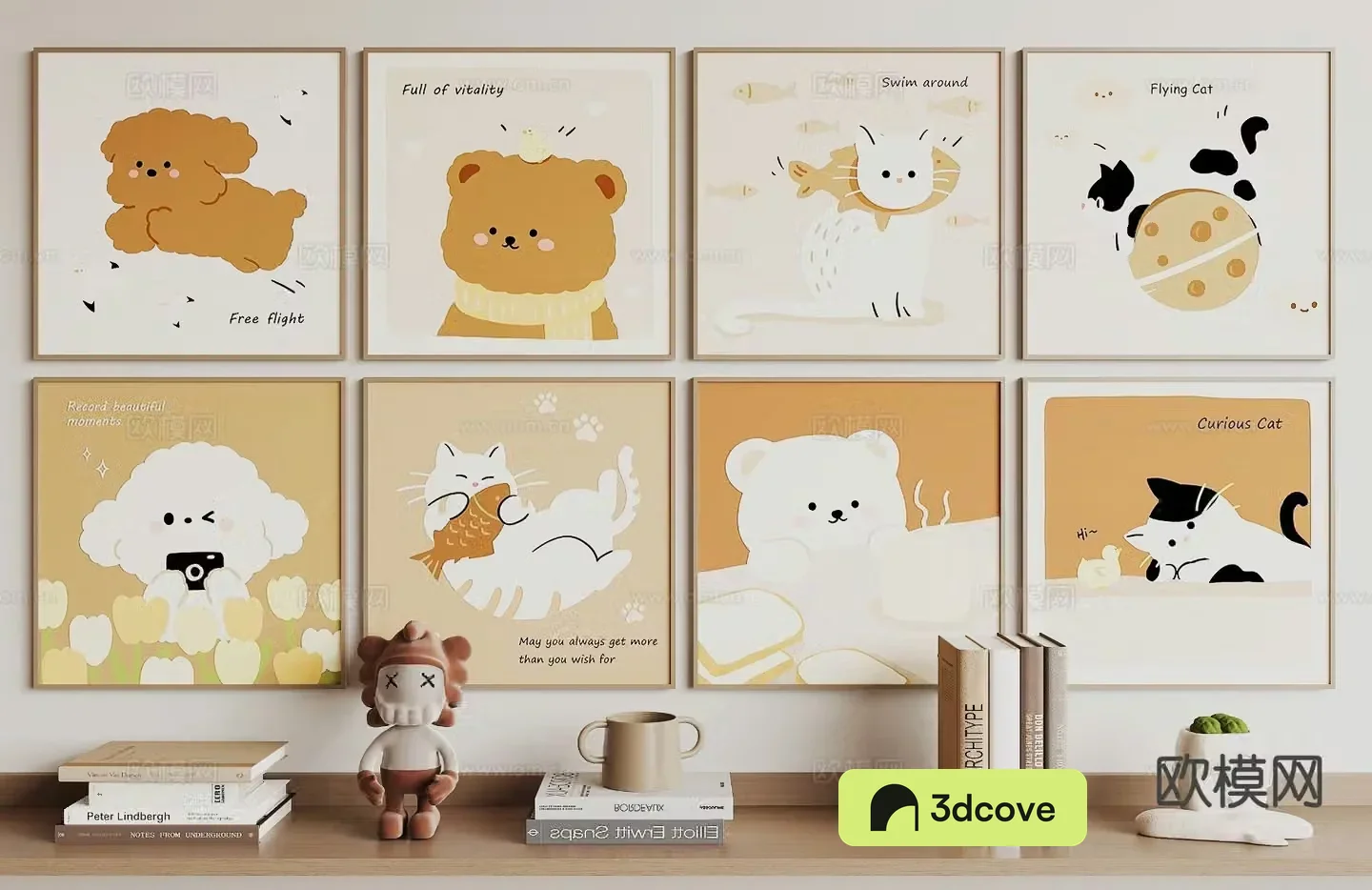 Modern children’s hanging painting cartoon hanging painting