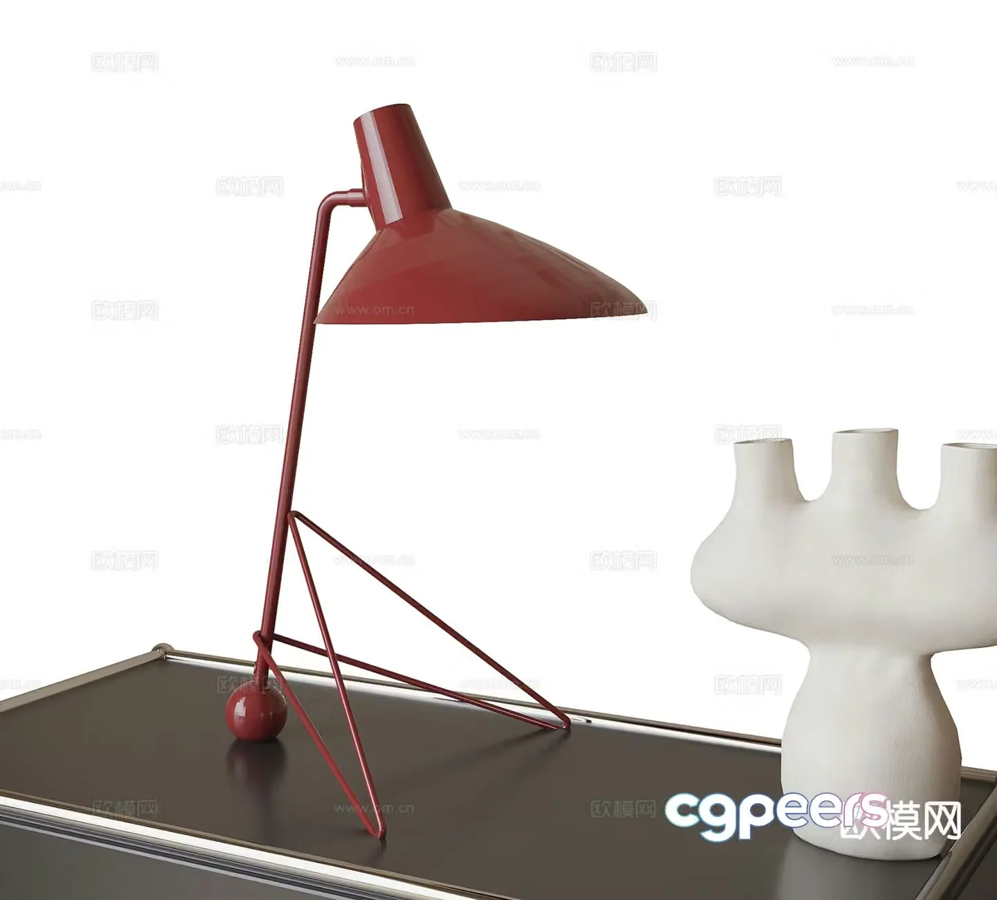 Simple table lamp bedside table lamp reading lamp 3d model