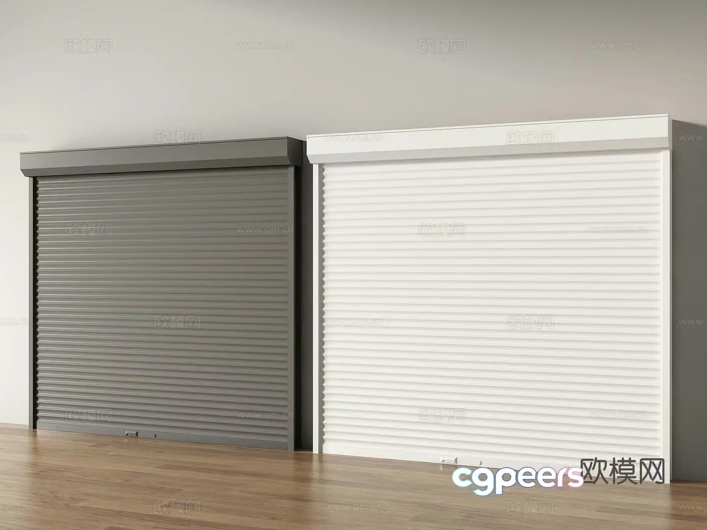rolling shutter door rolling shutter garage door 3d model