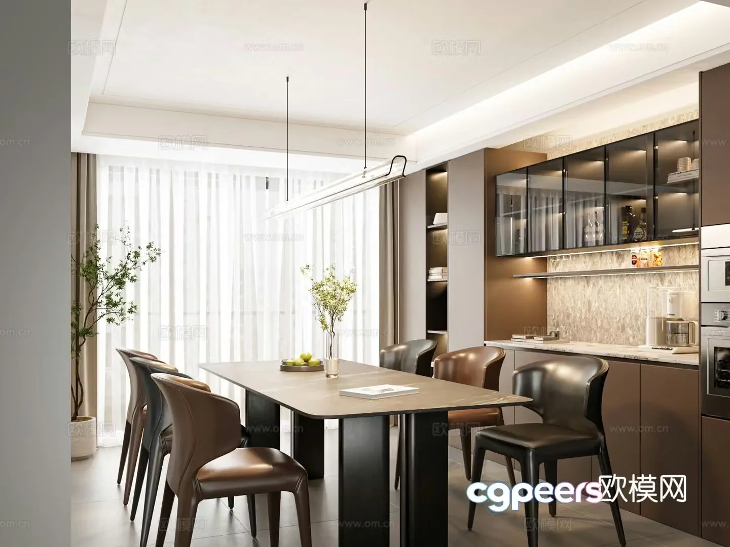 Italian restaurant 3d model