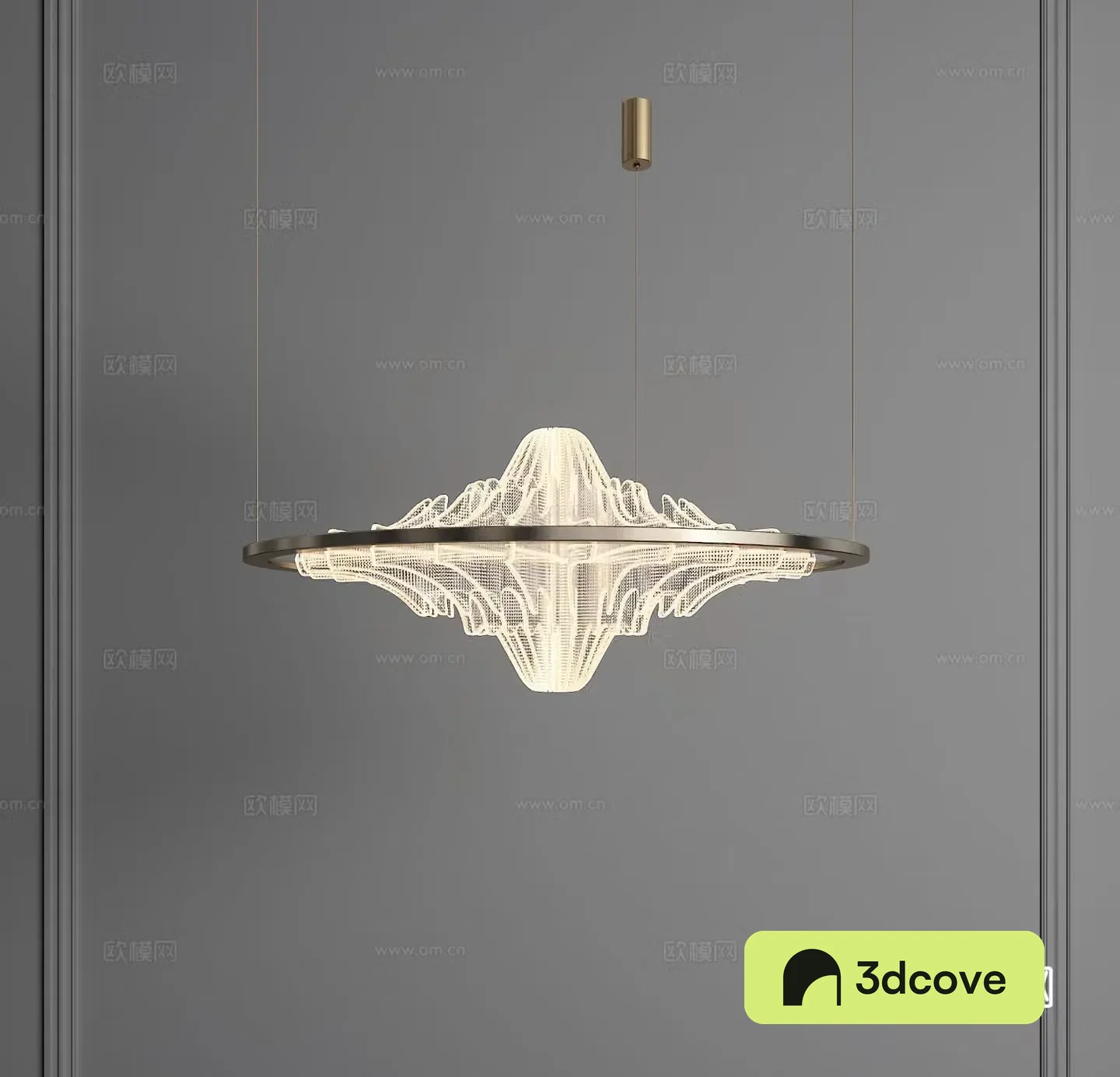 Zen chandelier Acrylic chandelier Round chandelier Private room chandelier Landscape chandelier