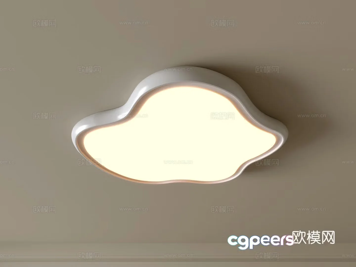 Modern ceiling lamp Geometric ceiling lamp Bedroom lamp Artistic shaped lamp Fashion living room lamp 3D model