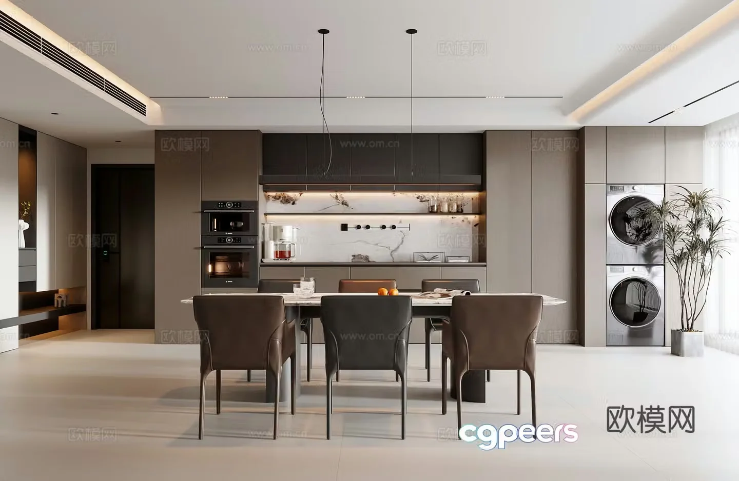 Italian restaurant 3d model