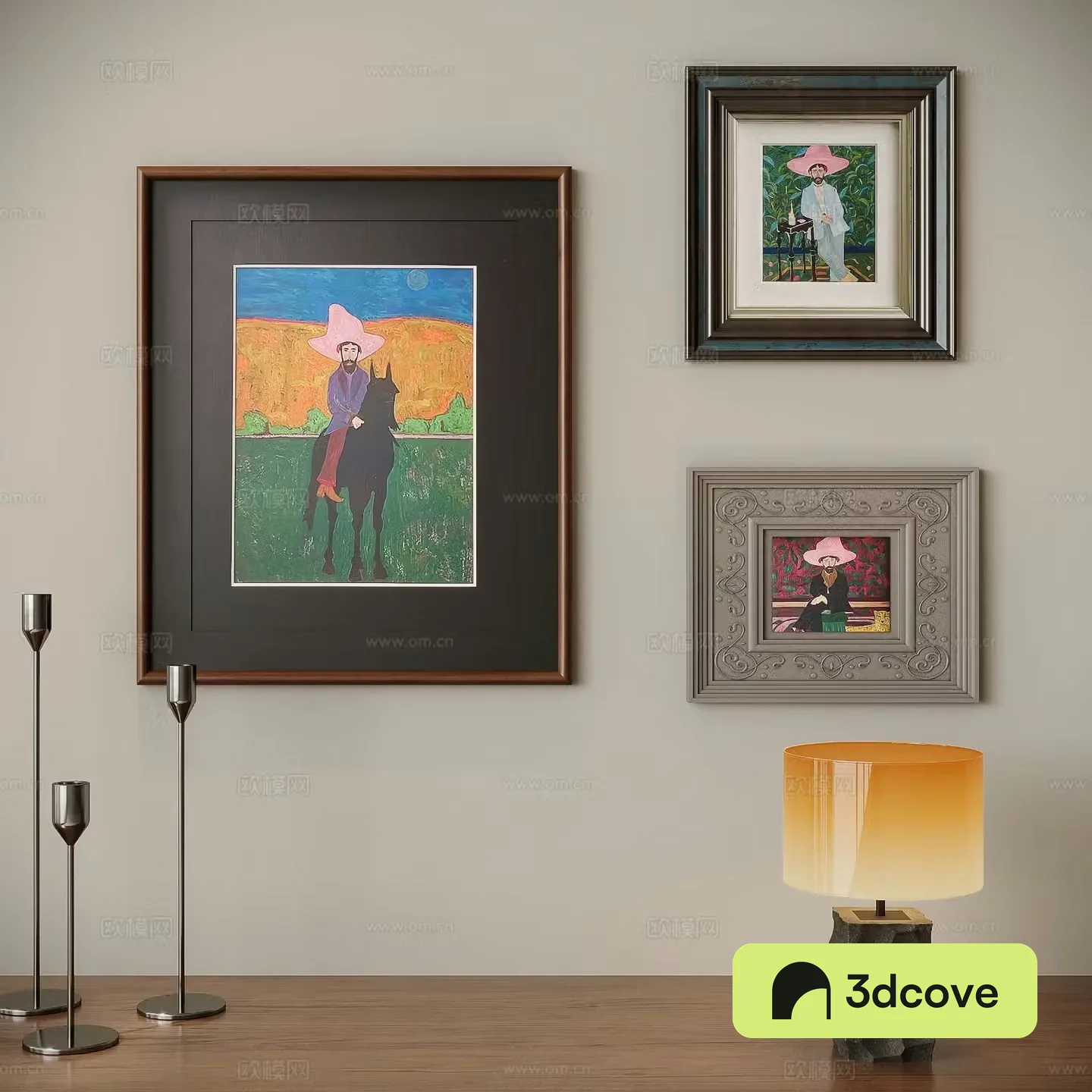 Medieval style decorative painting figure painting hanging painting