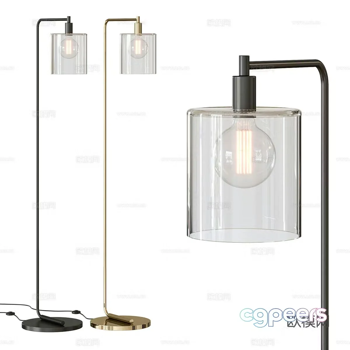 Modern floor lamp 3d model