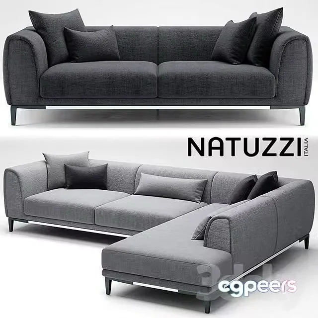 3ds Max Free – Sofa natuzzi trevi