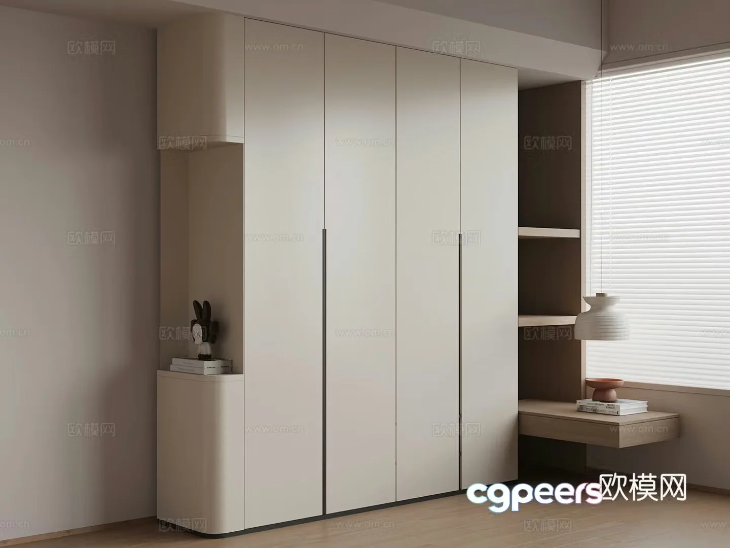 Modern wardrobe 3d model