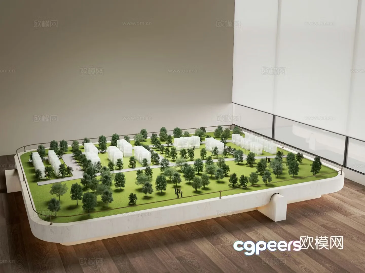 Modern sand table 3d model