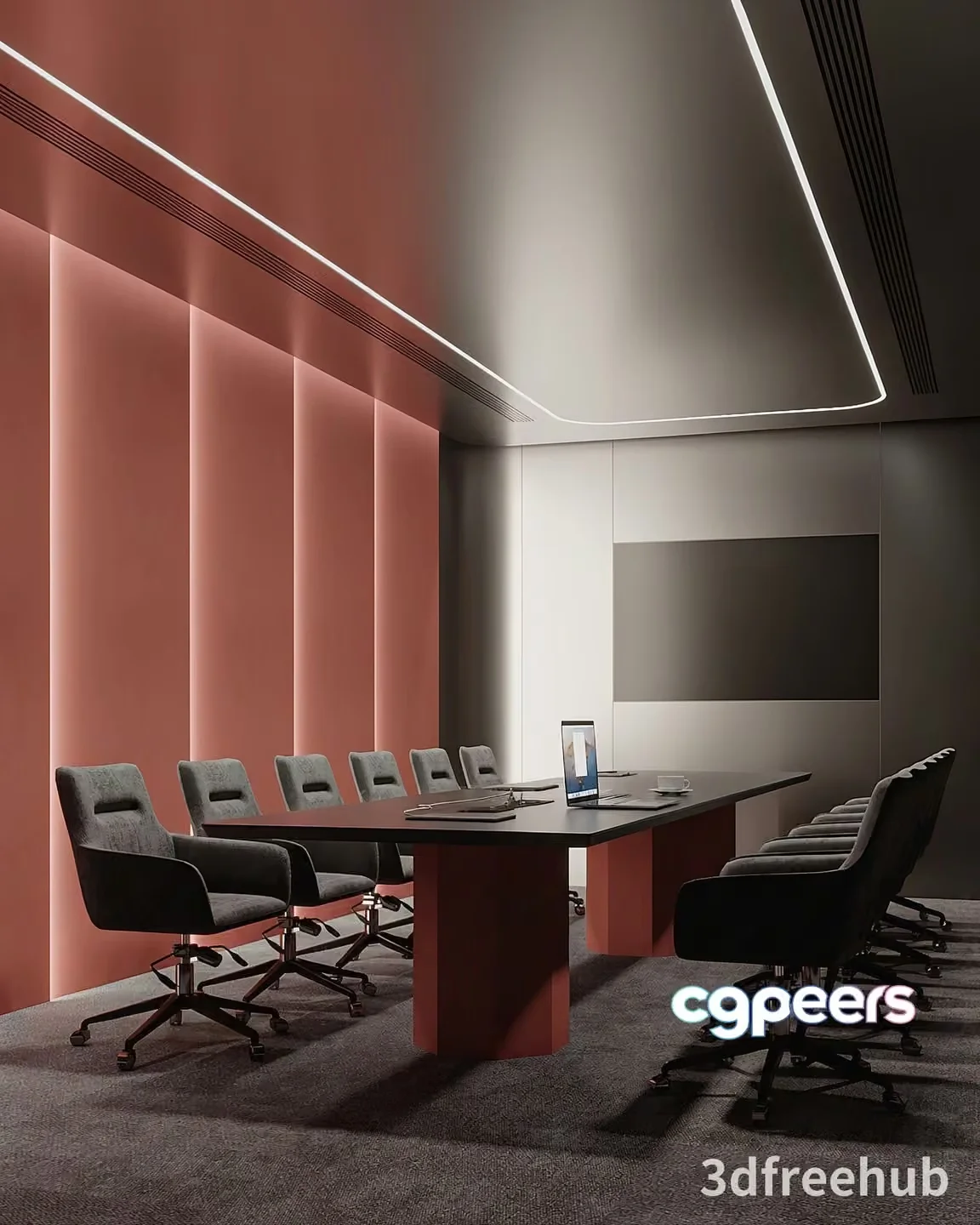 Modern Conference Room 3D Model – 18963 – VRAY Render