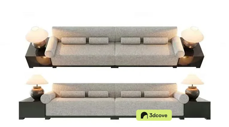 Modern Light Gray Sofa