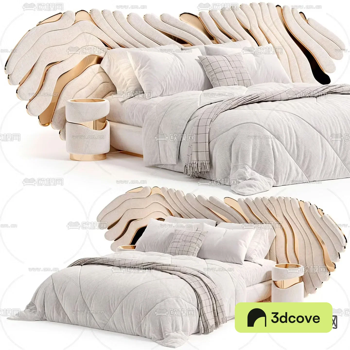 Modern double bed