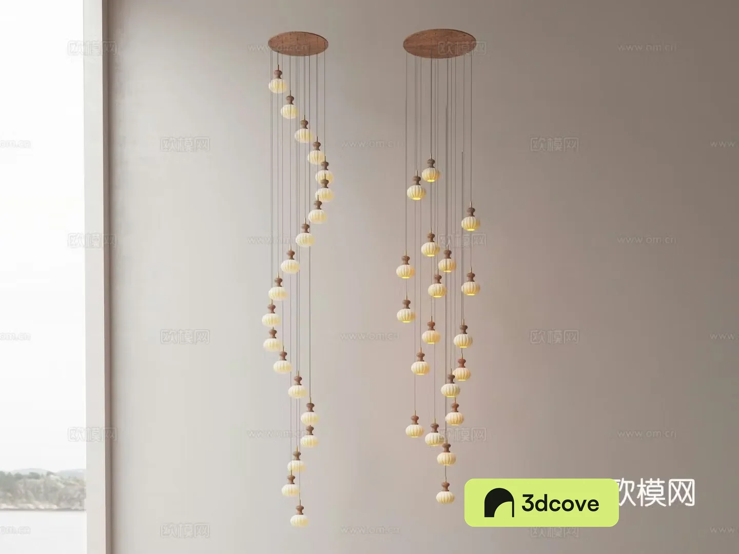 French stairwell chandelier