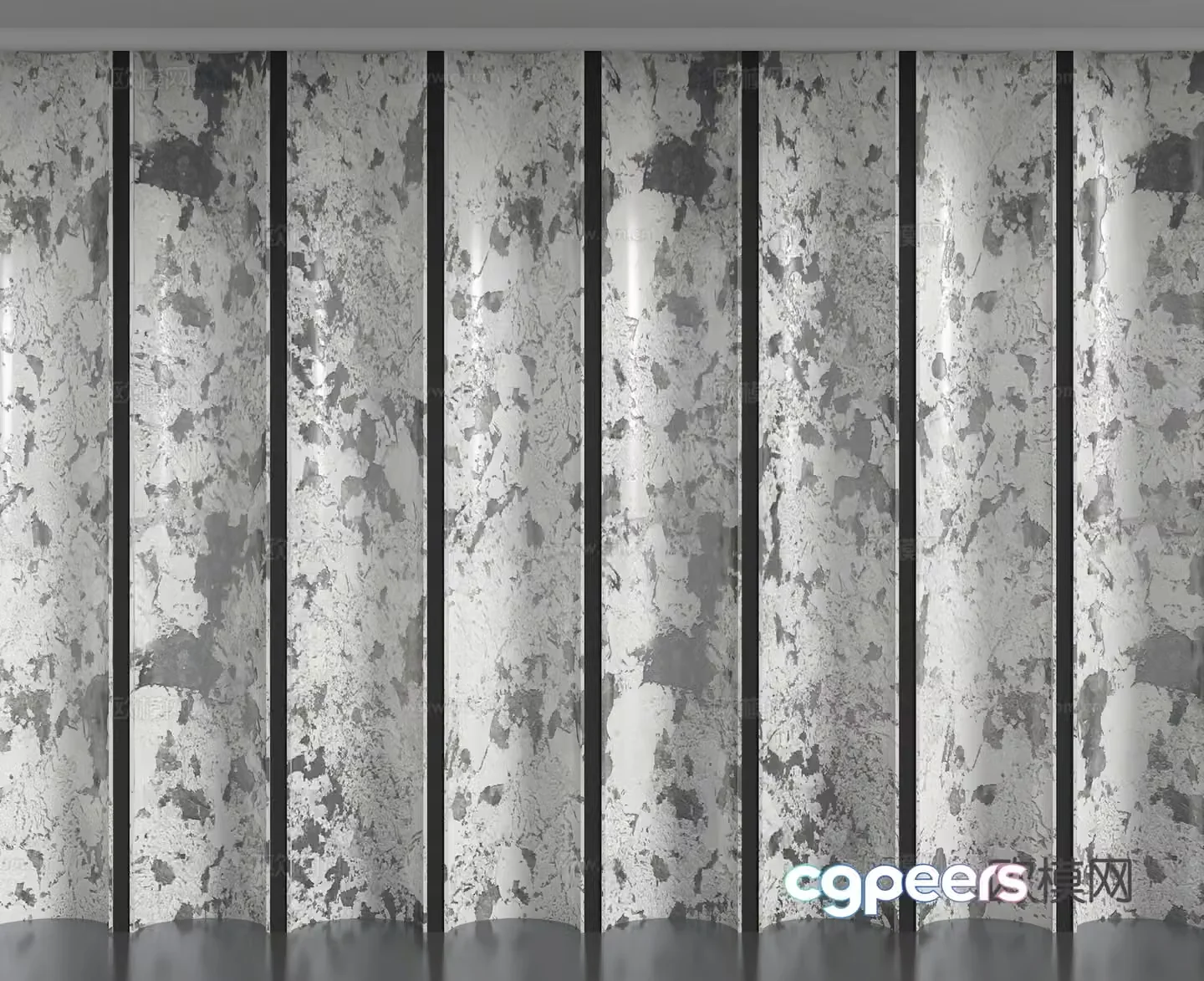 Background wall decorative wall modeling wall 3d model