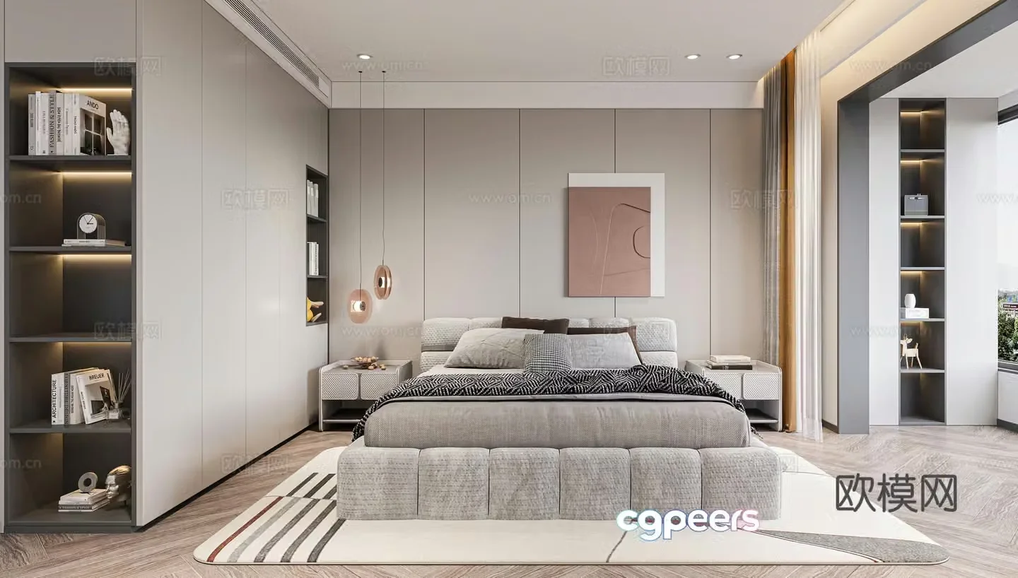 Modern bedroom 3d model