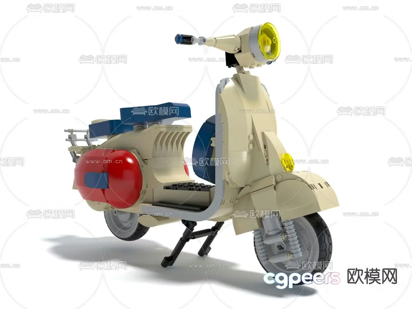 Children’s motorcycle toy car 3d model