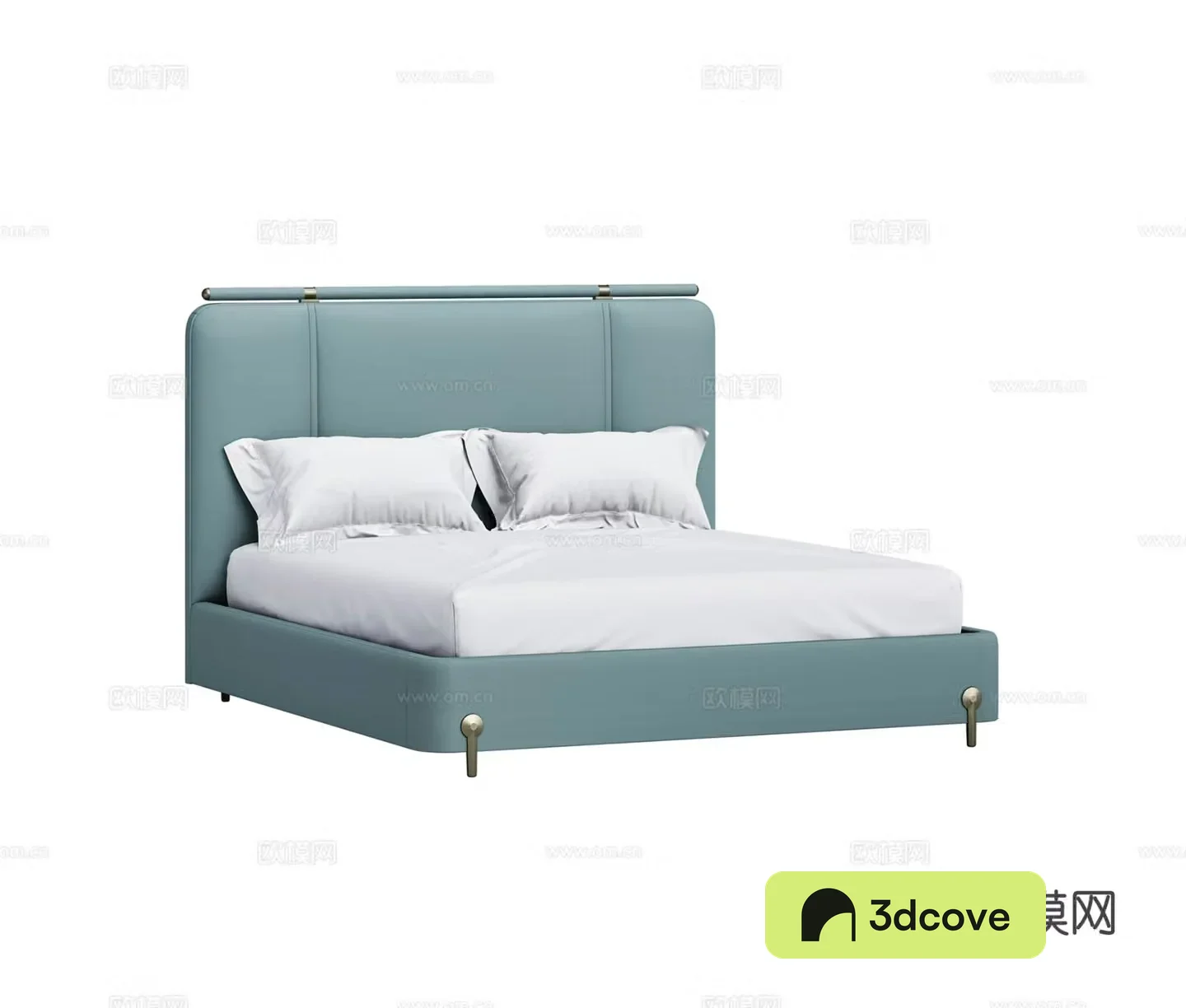 Modern minimalist double bed