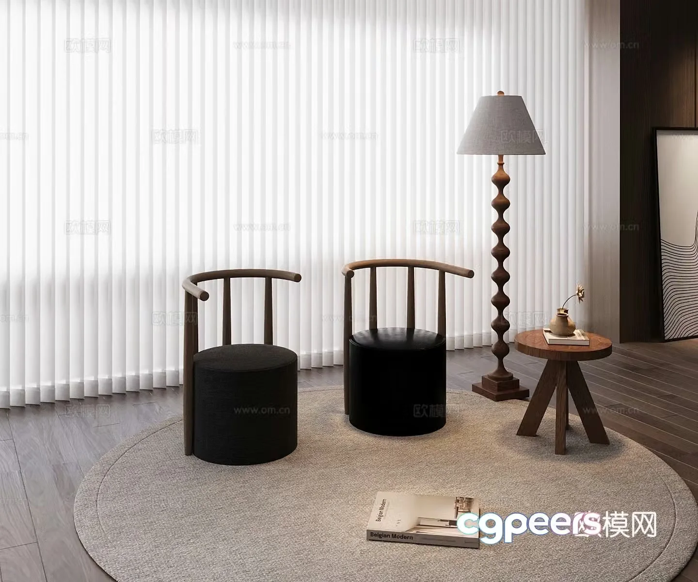 Modern leisure chair 3d model