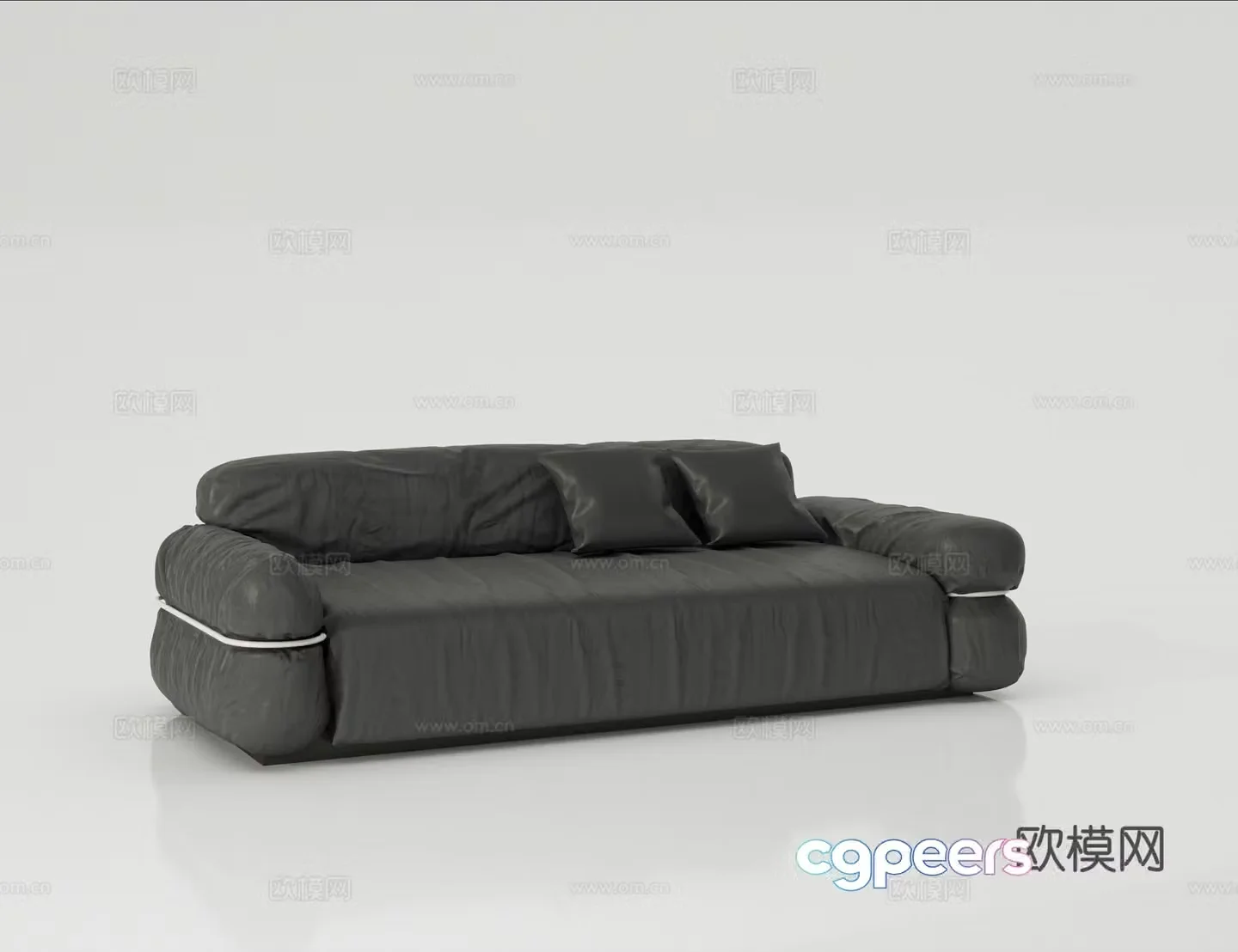 Modern multi-seater sofa 3d model