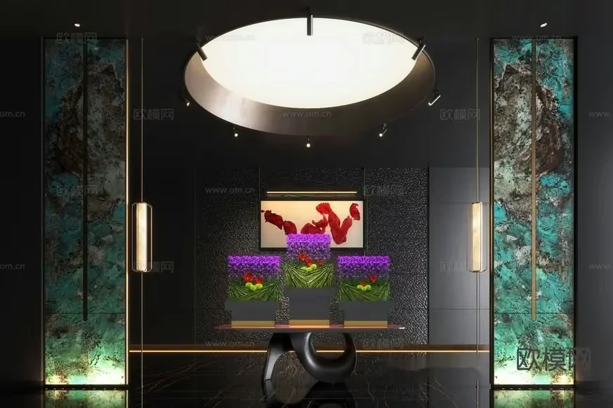 Modern Art Gallery 3D Model – 12434 – CORONA Render