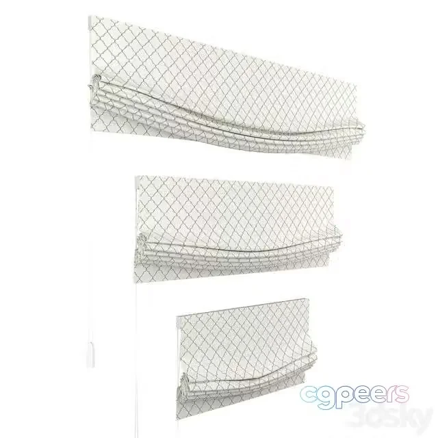 3ds Max Free – Set of Roman curtains GULL