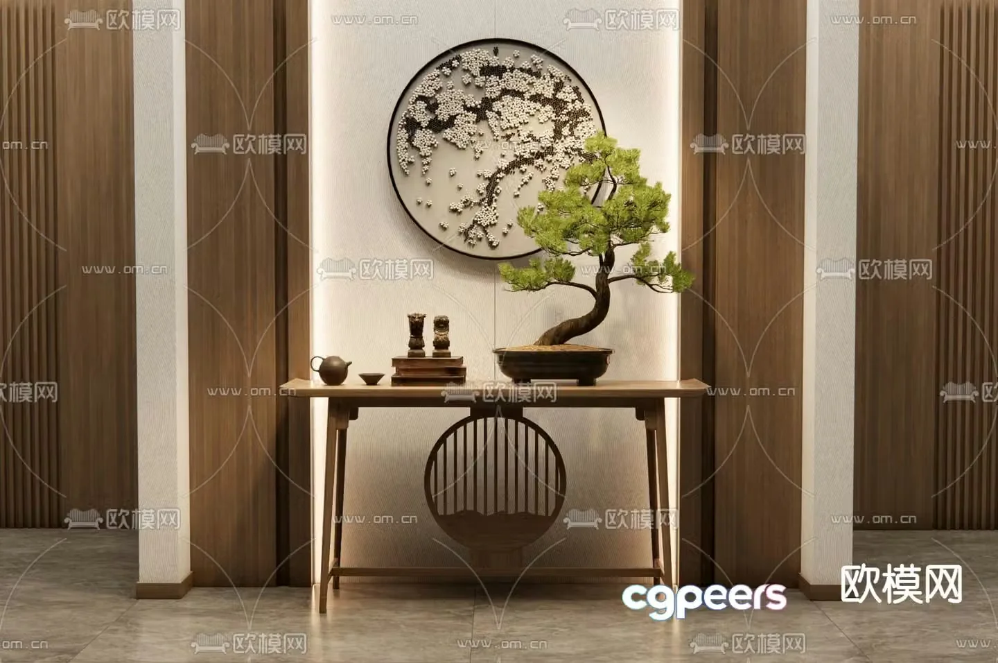 New Chinese-style Duanjingdai 3D model