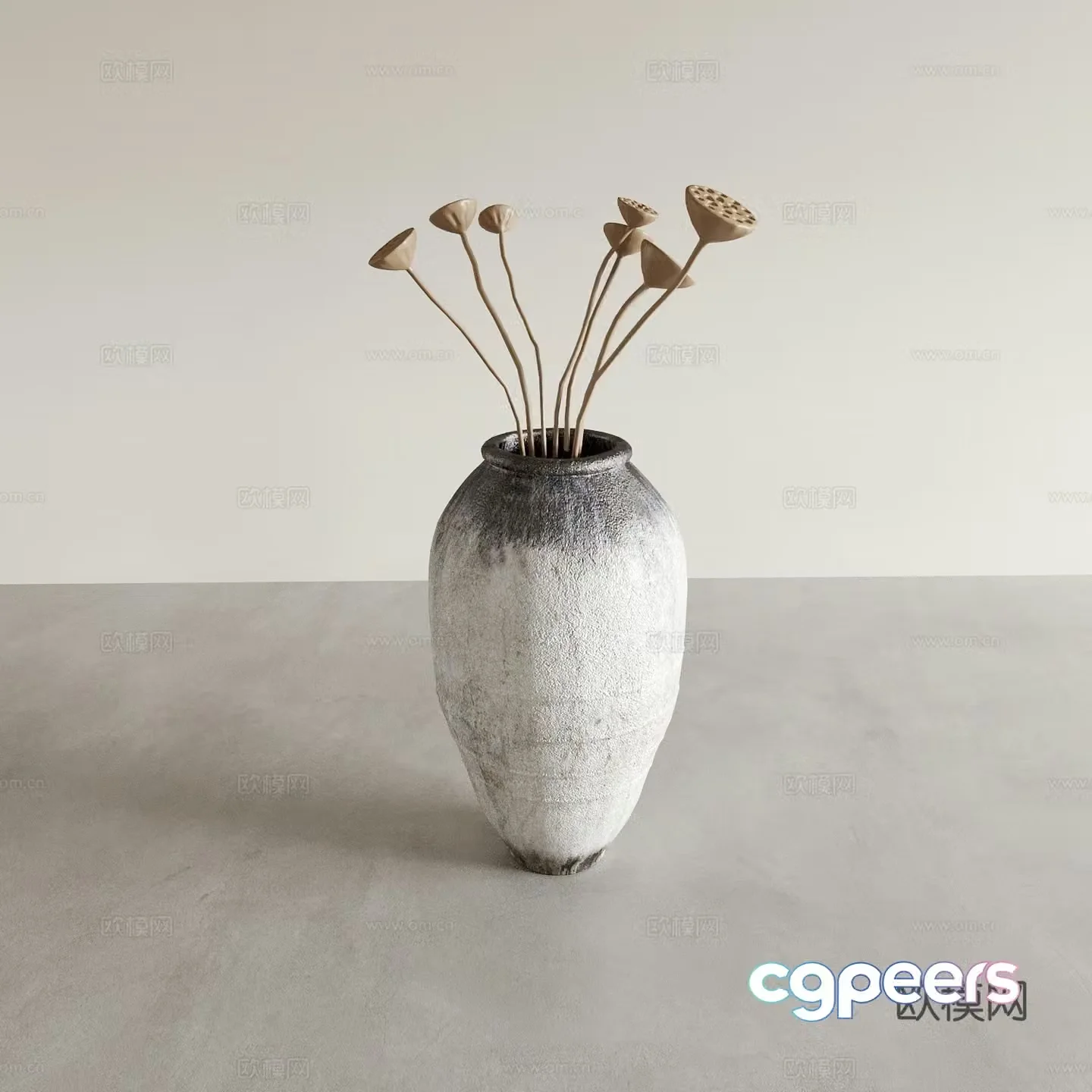Vase Flower Art Flower Arrangement Green Plant Bonsai Pot Plant Indoor Green Plant Plant Ornament 3D Model