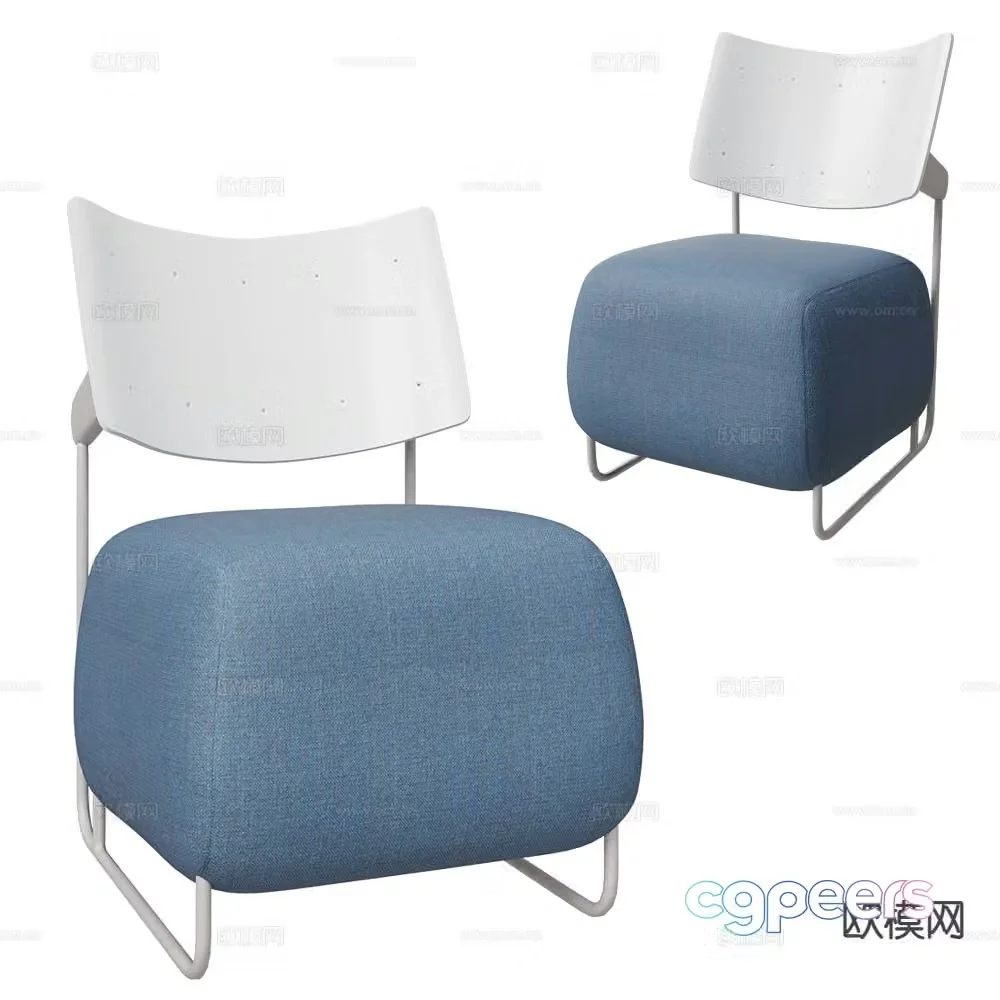 Inno modern chair leisure chair fabric chair 3d model