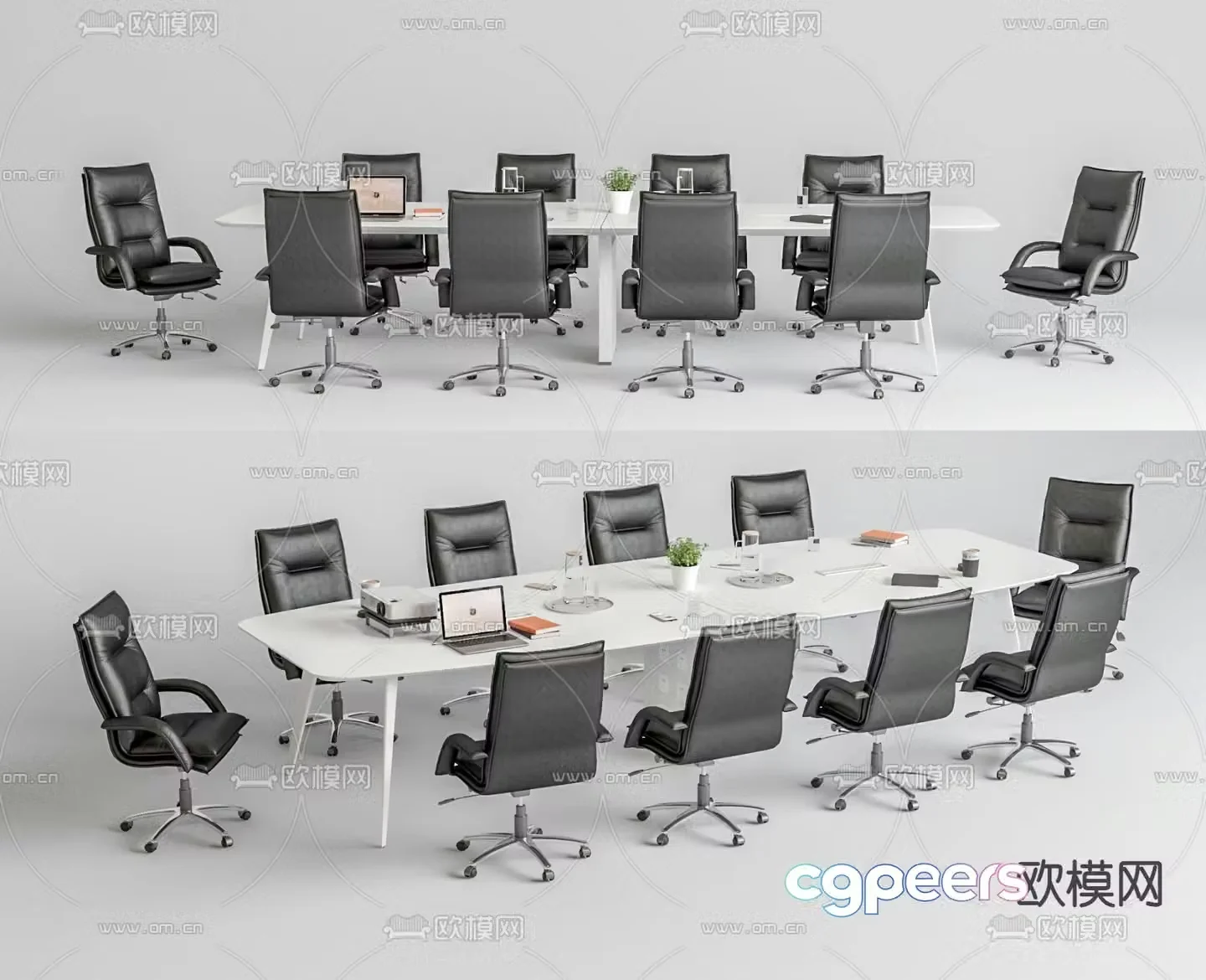 Modern conference table conference table 3d model