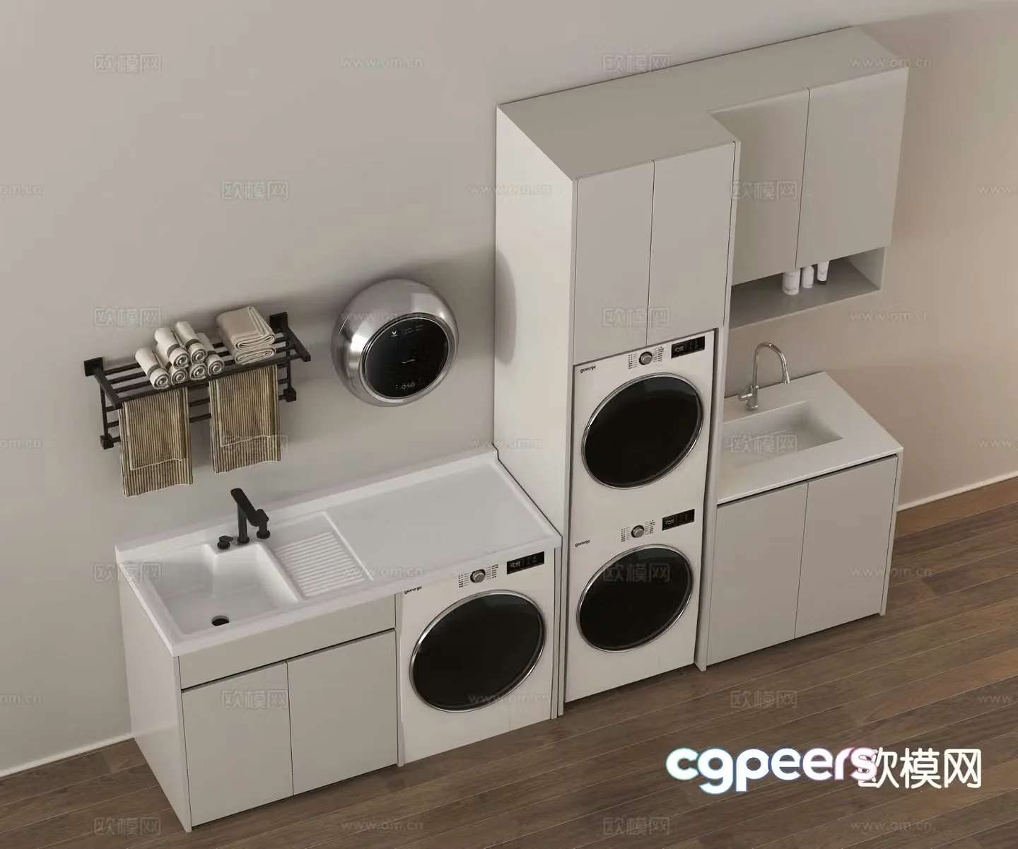 Washing machine cabinet 3d model
