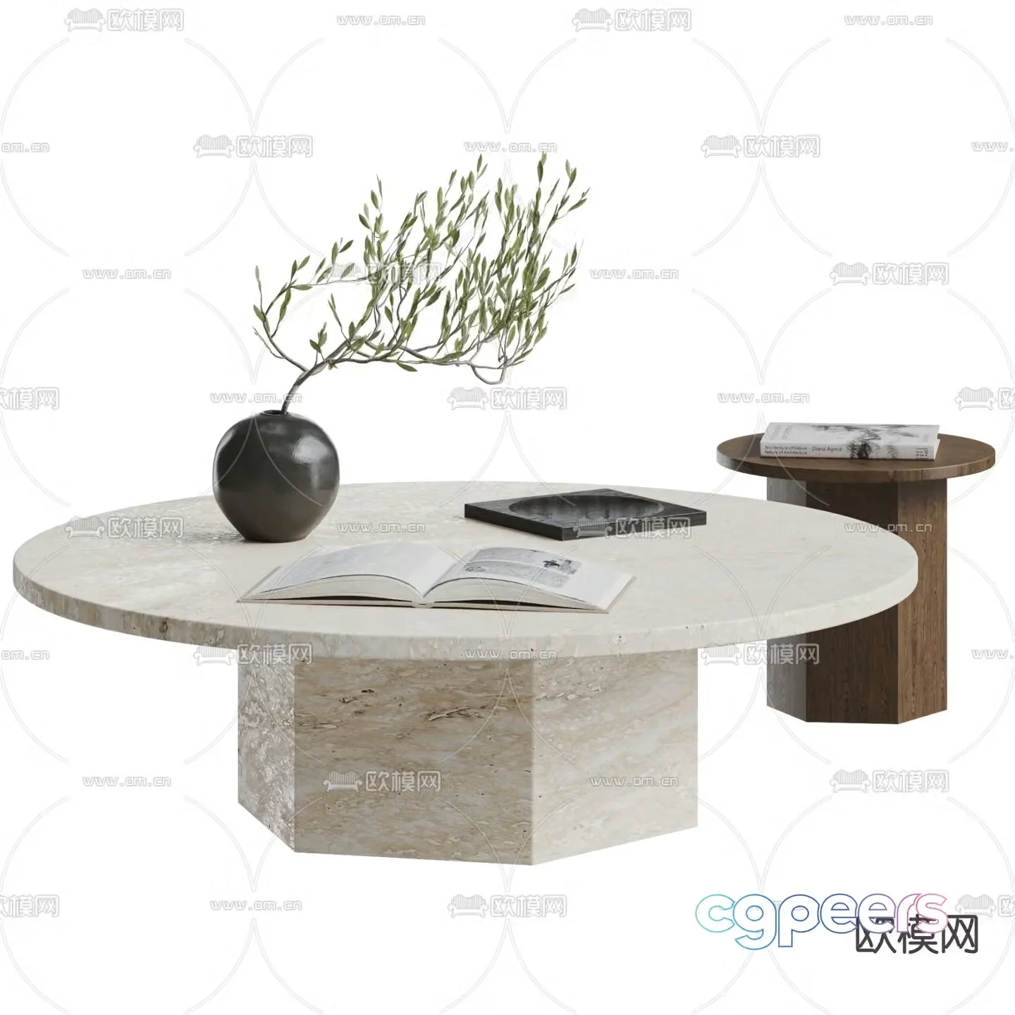 3D model of mother and child coffee table