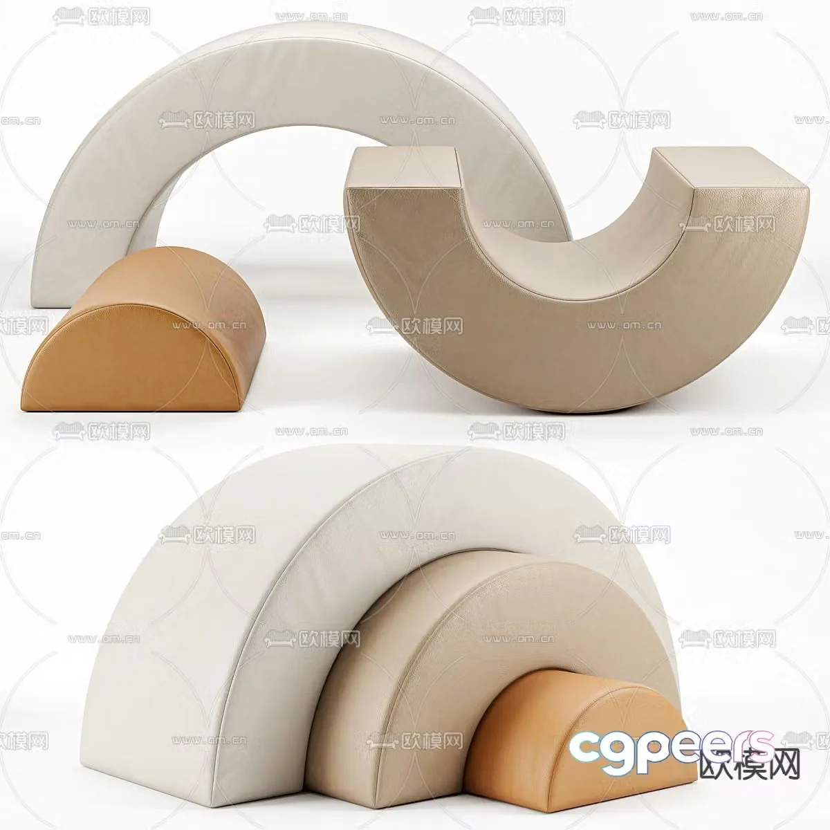 Special shaped chair children’s chair 3d model