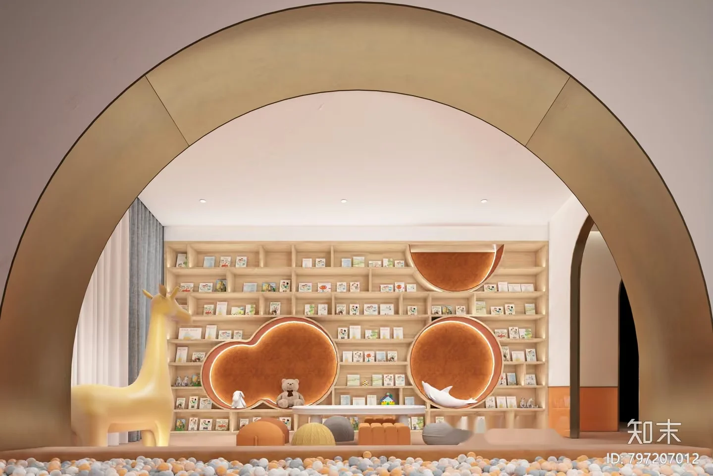 Modern Playroom 3D Model – 17003 – VRAY Render