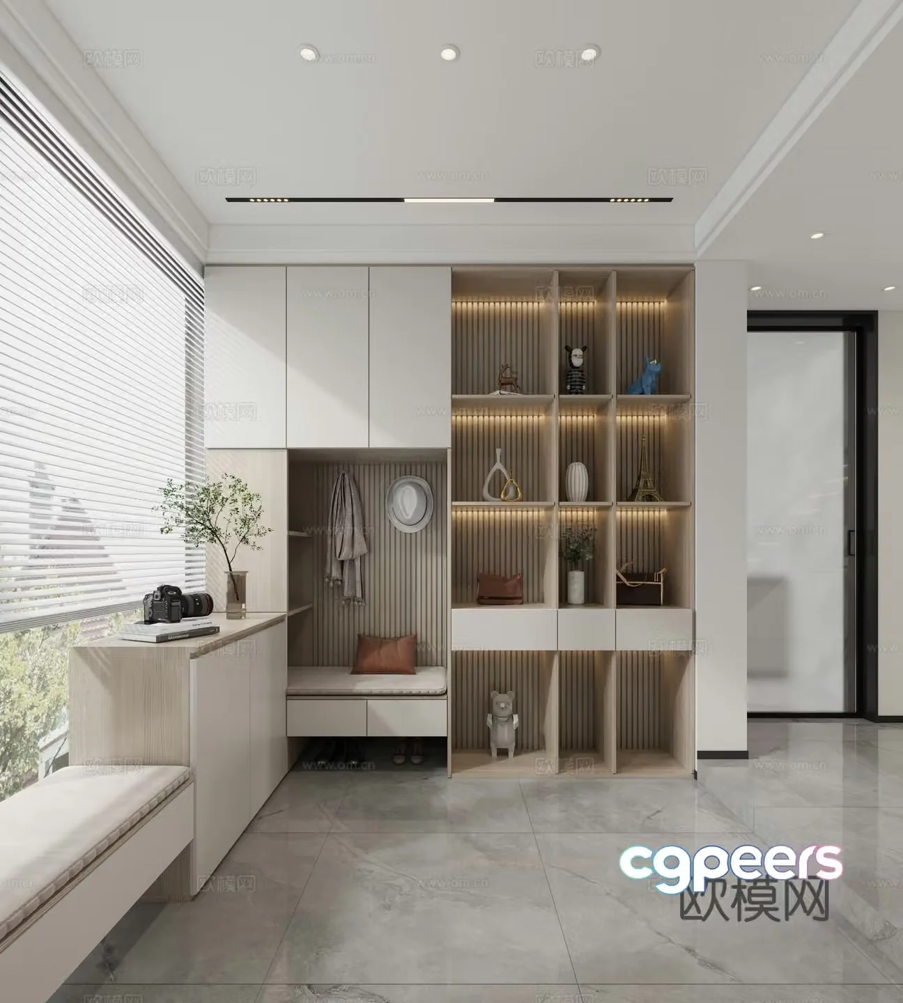 Modern entrance 3D model