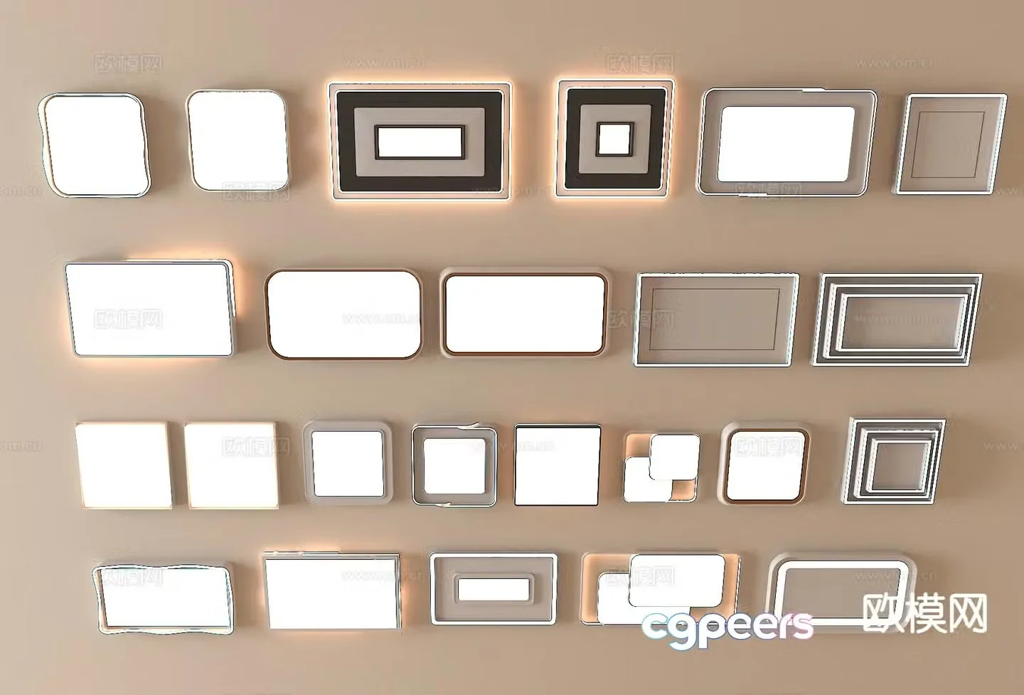 Modern ceiling lamp bedroom lamp living room lamp 3d model