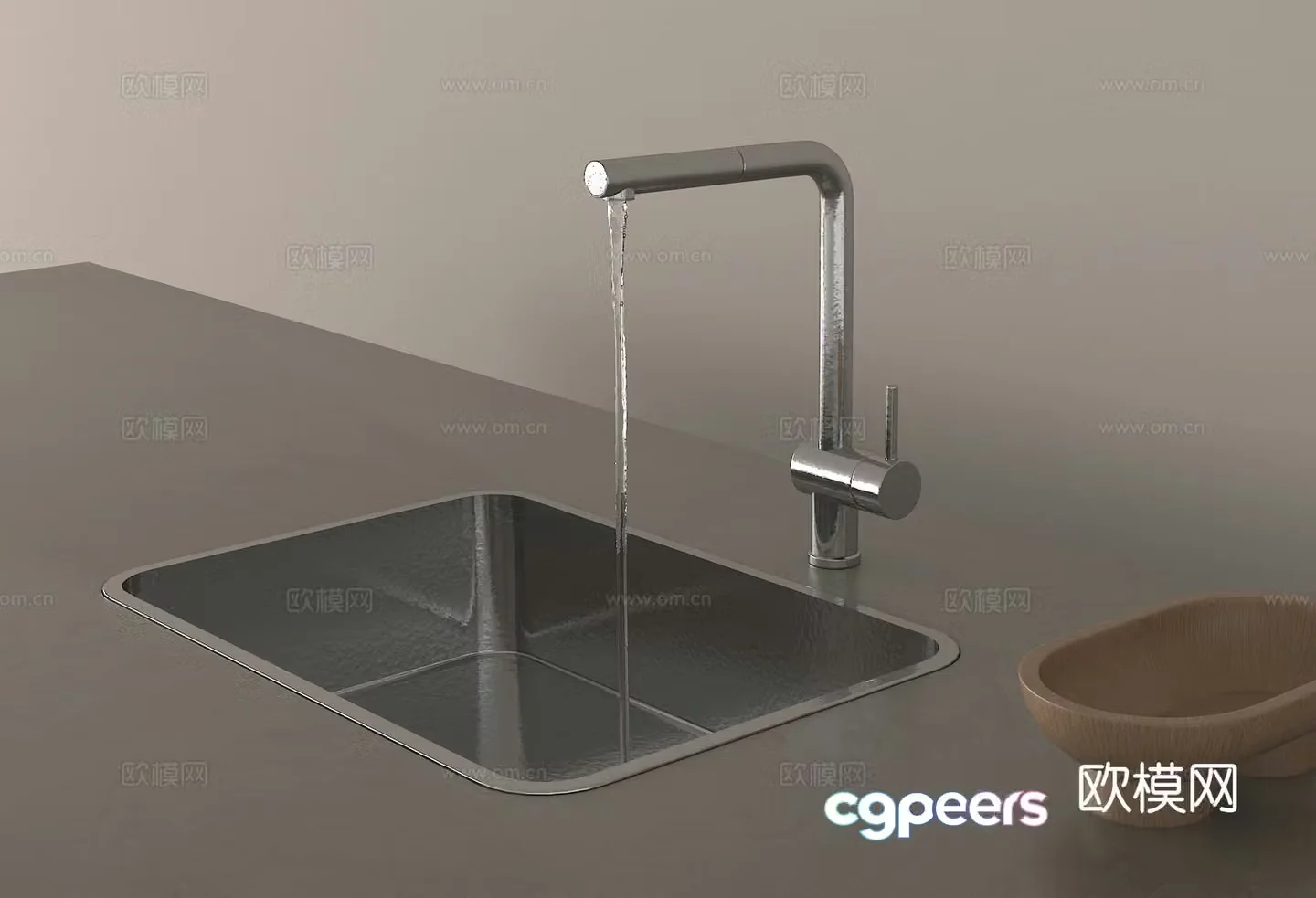 Faucet sink 3d model