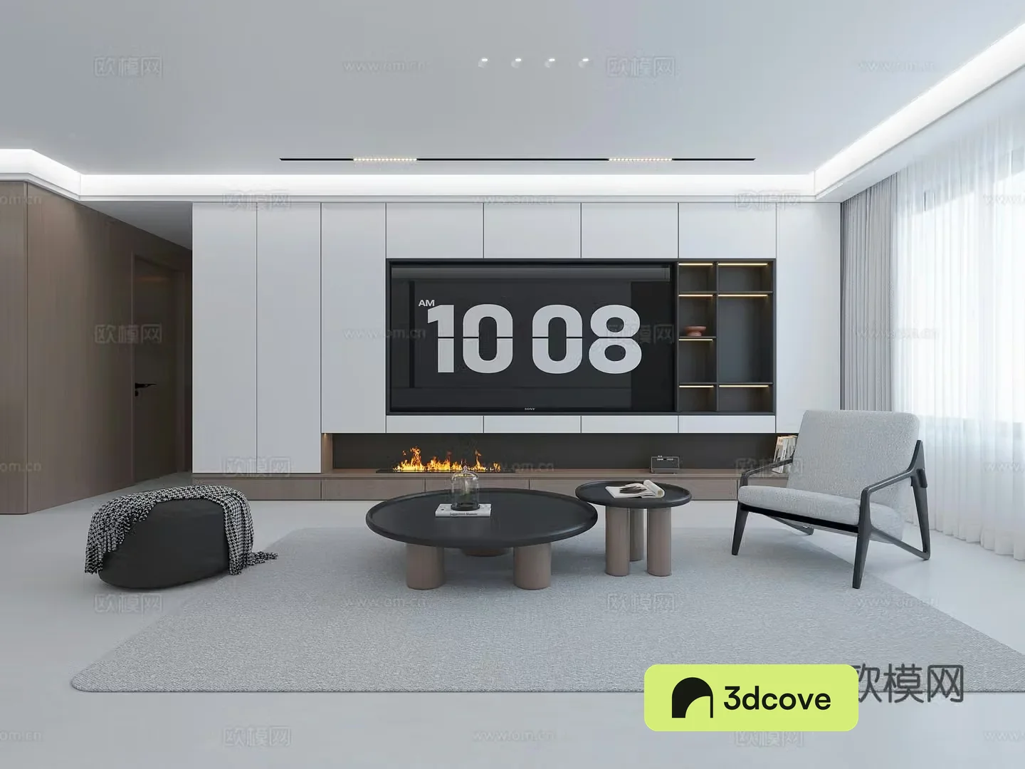 Modern minimalist Italian dining room kitchen