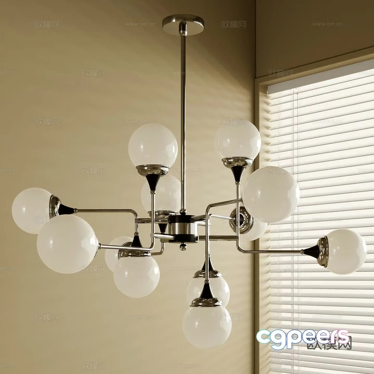 French chandeliers 3d model