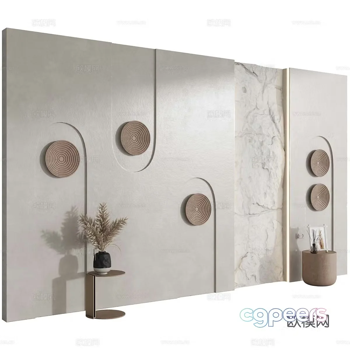 Background wall 3d model
