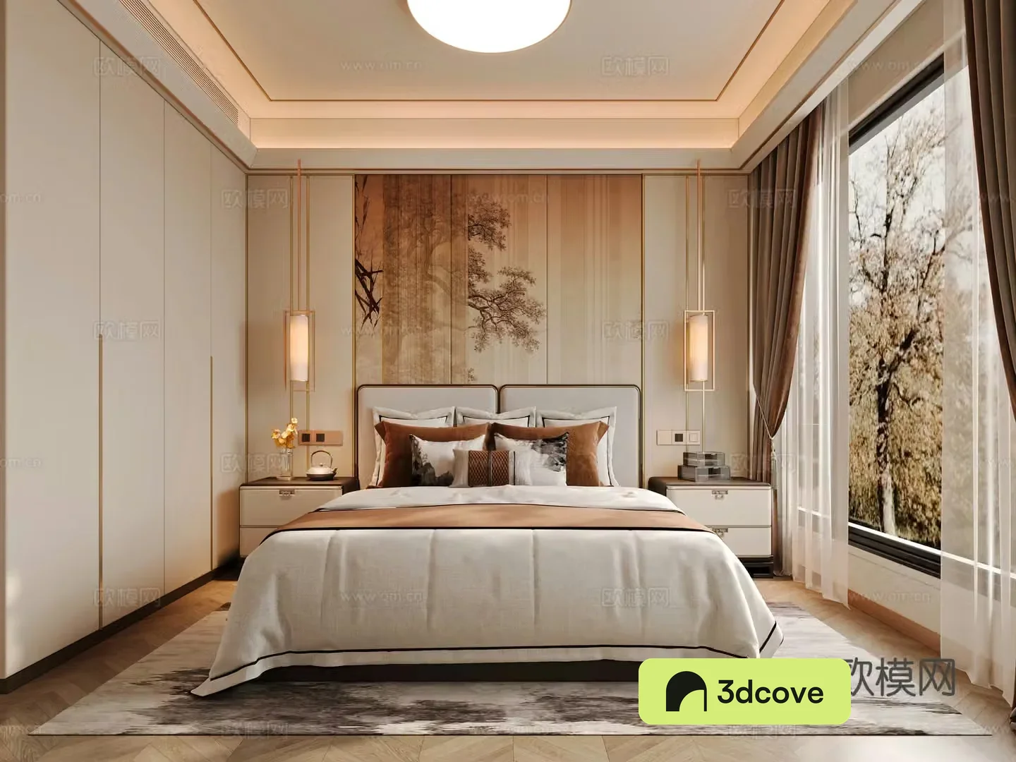 New Chinese bedroom