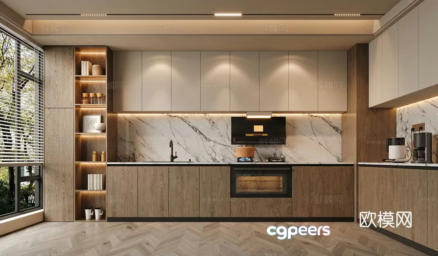 Modern kitchen 3d model