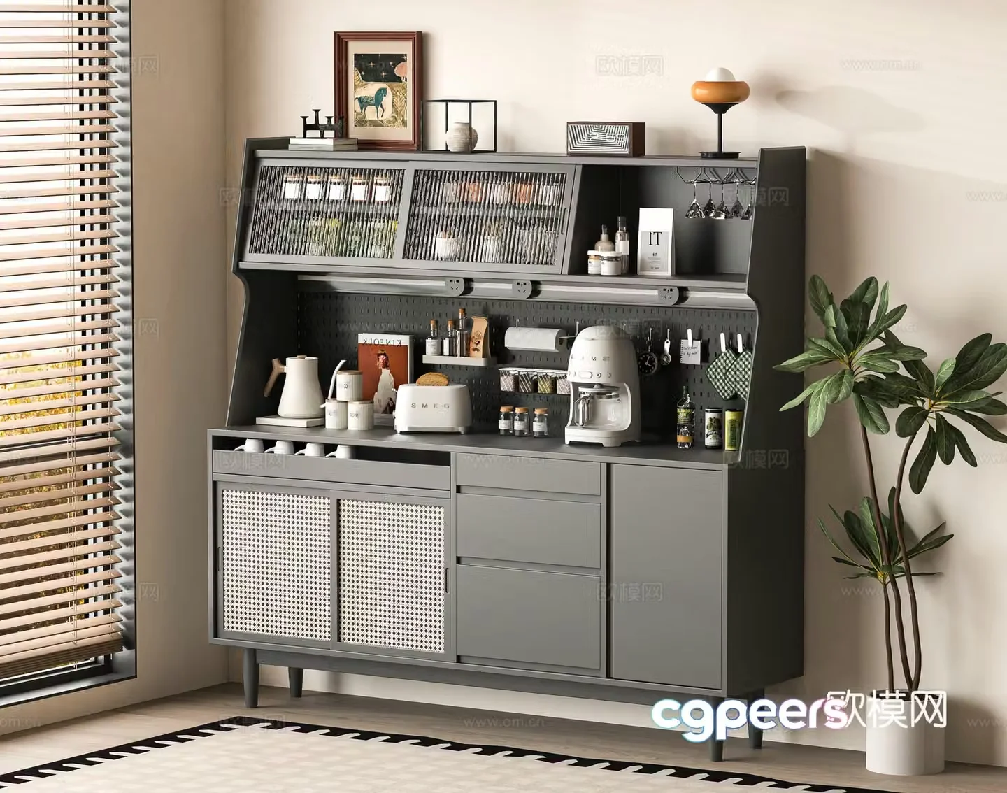 Modern sideboard 3D model