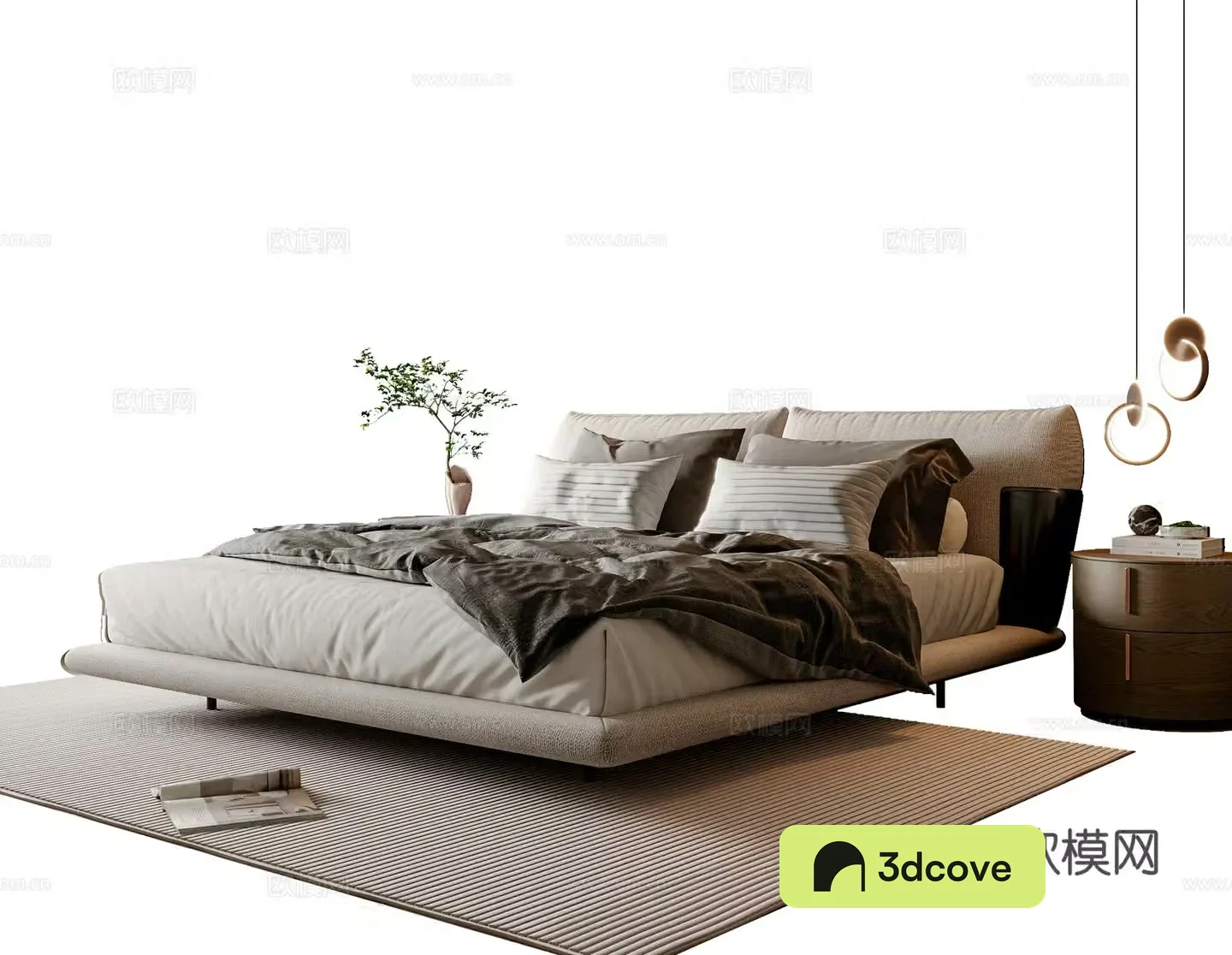 Modern double bed