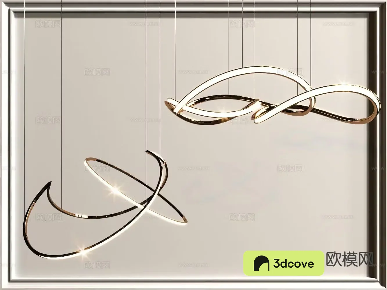 Light luxury chandeliers hall chandeliers