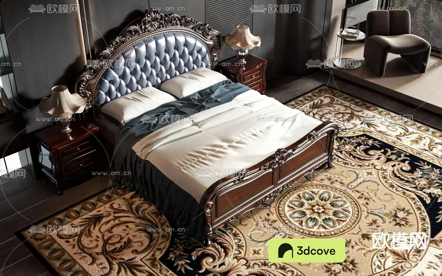 European double bed