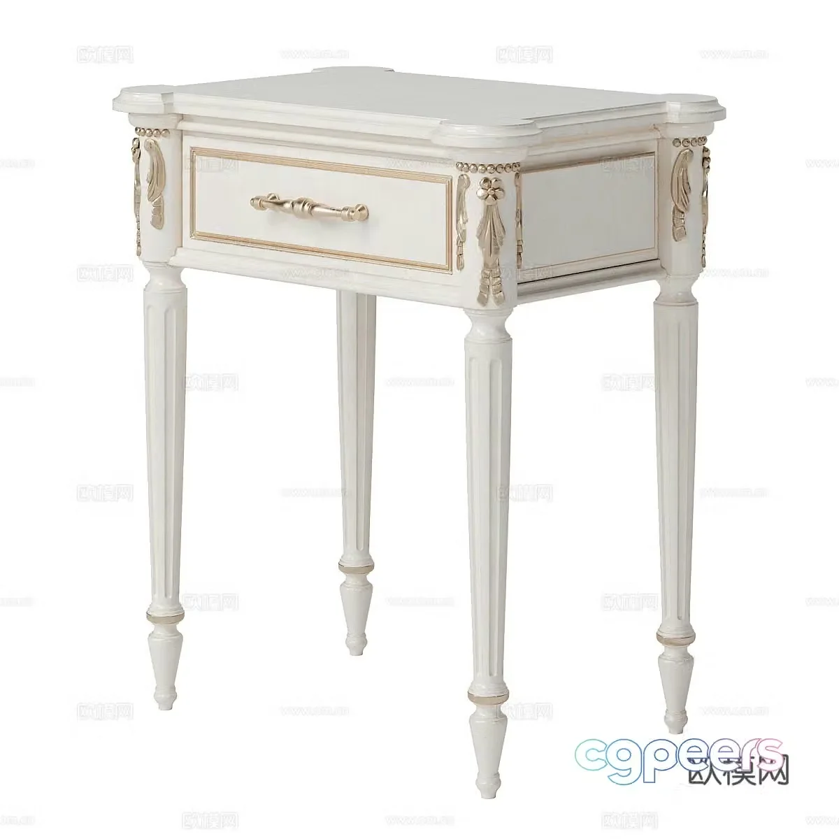 Bedside table 3d model