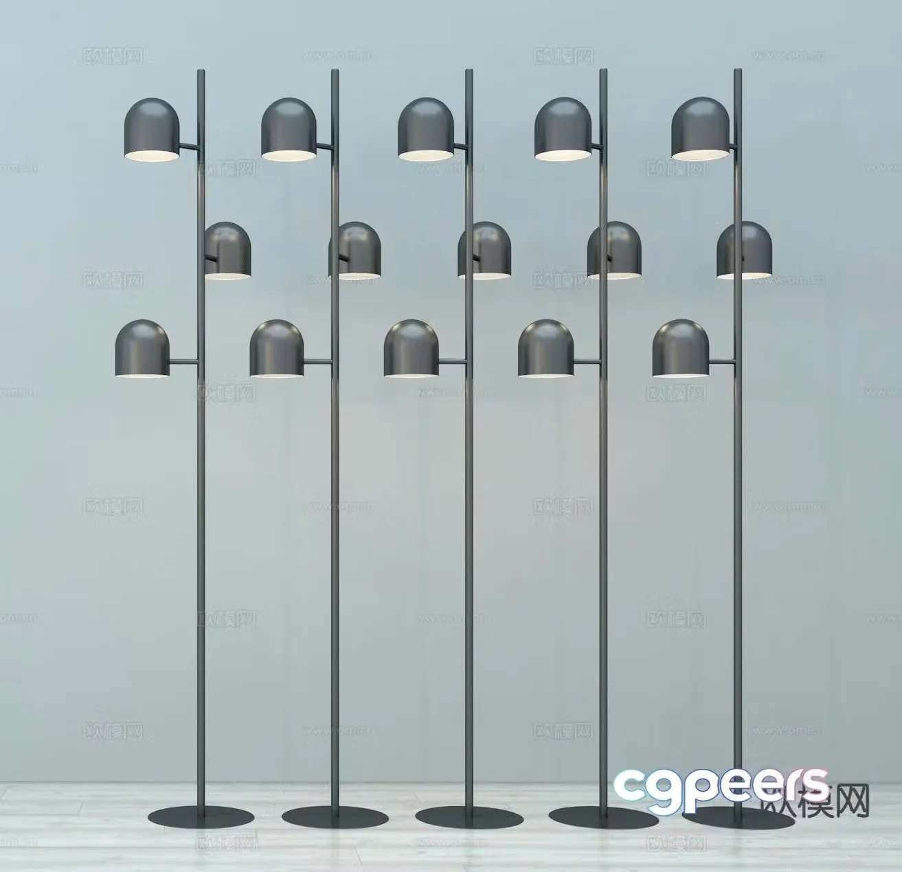 Modern floor lamp 3d model