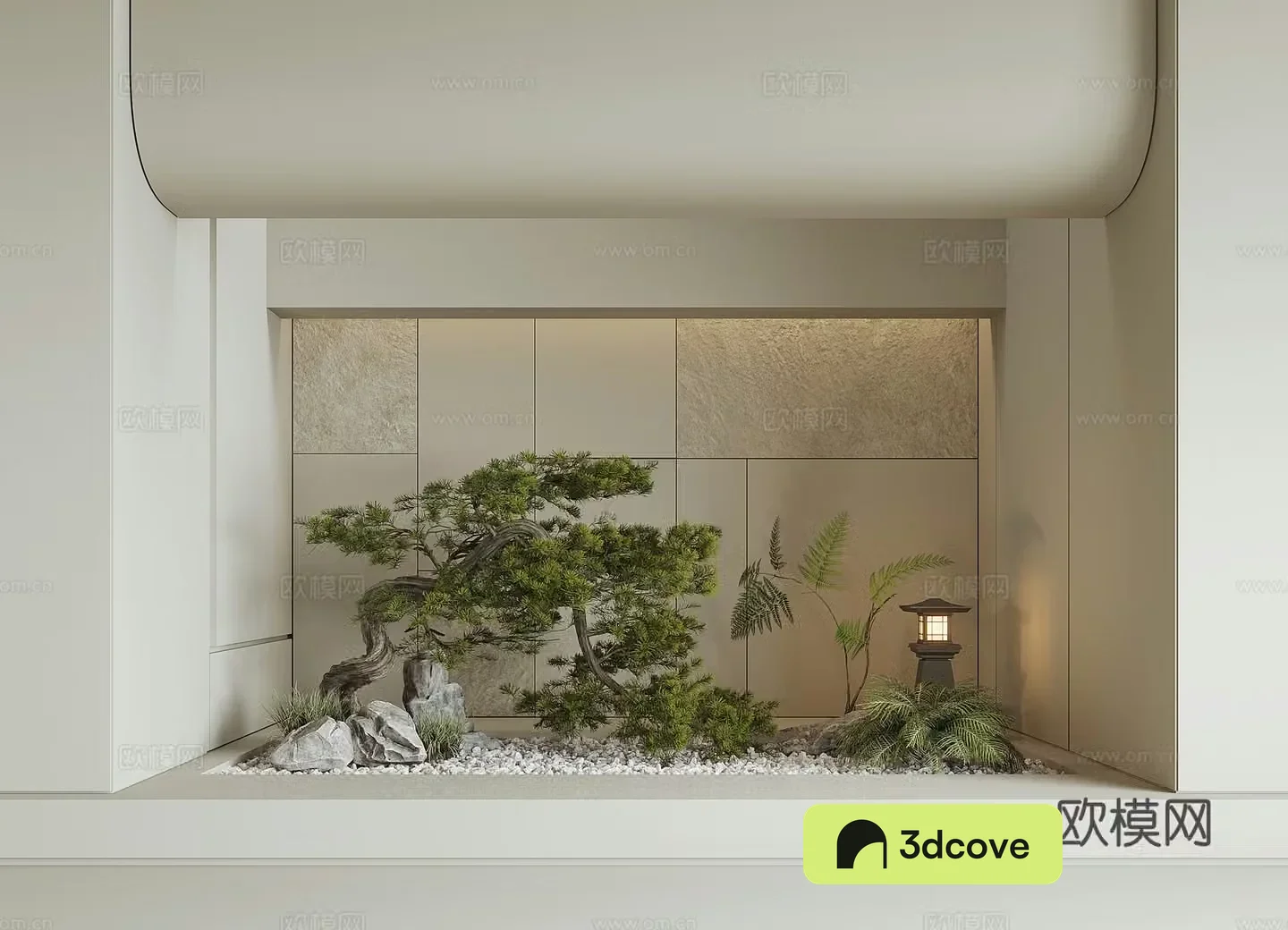 Modern houseplant landscape