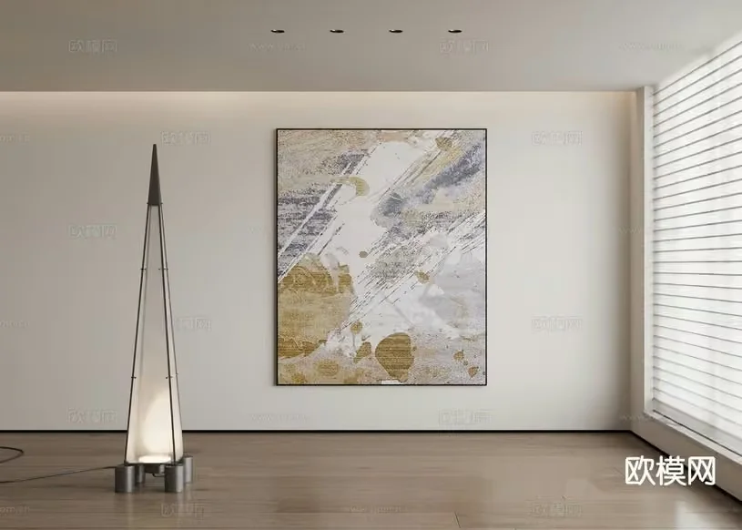 Modern Art Piece 3D Model – 3969 – CORONA Render